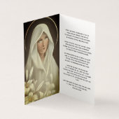 Loving Memoryカードの葬儀祈りの言葉 (内部)