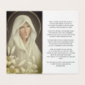 Loving Memoryカードの葬儀祈りの言葉 (内部フラット)