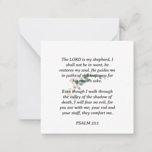 Loving Memoryサンキューカード ノートカード (裏面)