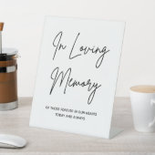 Loving Memoryシンプル Memory結婚's Memorial Table 台座サイン (インサイチュ)