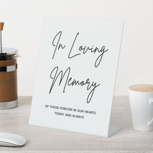 Loving Memoryシンプル Memory結婚's Memorial Table 台座サイン (インサイチュ)