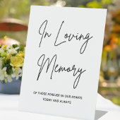 Loving Memoryシンプル Memory結婚's Memorial Table 台座サイン