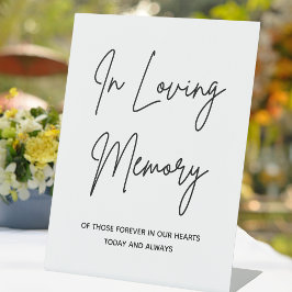 Loving Memoryシンプル Memory結婚's Memorial Table 台座サイン