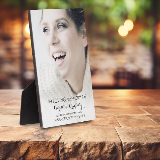 Loving Memoryスタイリッシュ Photoミニマルで フォトプラーク