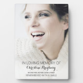 Loving Memoryスタイリッシュ Photoミニマルで フォトプラーク (正面)