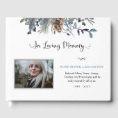 Loving Memoryソフトフローラ素朴葬儀の写真 ゲストブック (正面)