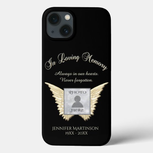 Loving MemoryフォトエンジェルWIngsケースメイトiPhon Case-Mate iPhoneケース (裏面)
