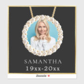 Loving Memoryフォトカスタムデカール シール (シート)