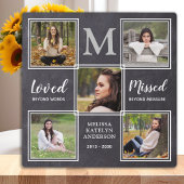 Loving Memoryフォトコラージュユニークメモリアル フォトプラーク