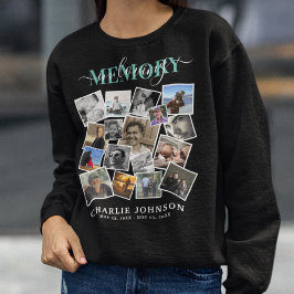 Loving Memoryフォトコラージュ記念碑 スウェットシャツ