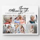 Loving Memoryフォトコラージュ記念碑 フォトプラーク (正面)