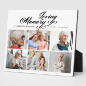 Loving Memoryフォトコラージュ記念碑 フォトプラーク (側面)