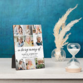 Loving Memoryフォトコラージュ フォトプラーク (側面)