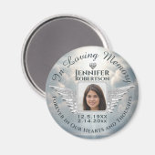 Loving Memoryフォトシルバー マグネット (正面/裏面)