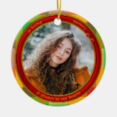 Loving Memoryフォトプレイド セラミックオーナメント (正面)