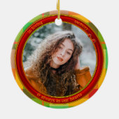 Loving Memoryフォトプレイド セラミックオーナメント (裏面)