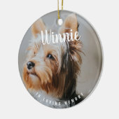 Loving Memoryフォトペットキープサキーメモリ セラミックオーナメント (左)