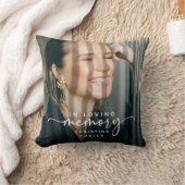 Loving Memoryフォトメモリアルのスクリプト クッション (ブランケット)