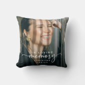 Loving Memoryフォトメモリアルのスクリプト クッション (正面)