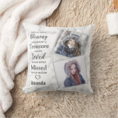 Loving Memoryフォトメモリアル クッション (ブランケット)