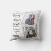 Loving Memoryフォトメモリアル クッション (裏面)
