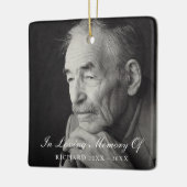Loving Memoryフォトメモリエレガントメント セラミックオーナメント (左)