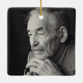 Loving Memoryフォトメモリエレガントメント セラミックオーナメント (裏面)