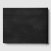 Loving Memoryブラックエレガント金ゴールド写真記念 ゲストブック (裏面)