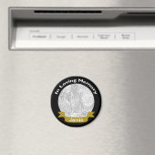 Loving Memoryブラックフォトマグネット金ゴールド マグネット (インサイチュ (食洗機))