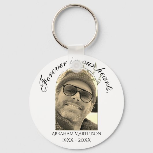 Loving Memoryミニマル Keepsake Keychainの文字 キーホルダー (正面)