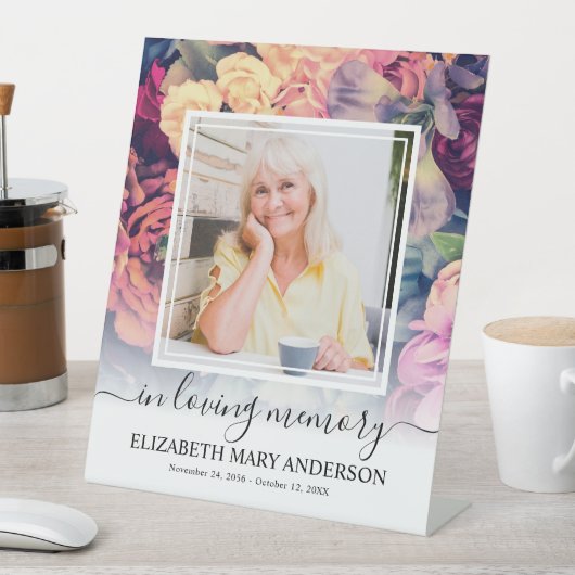 Loving Memoryムーディフローラ葬儀の写真 台座サイン (インサイチュ)