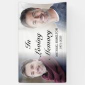 Loving Memoryメモリアルパーソナライズされた写真 横断幕 (縦)