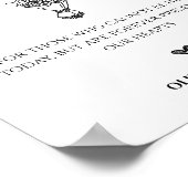 Loving Memoryメモリアルモダンサイン ポスター (角)