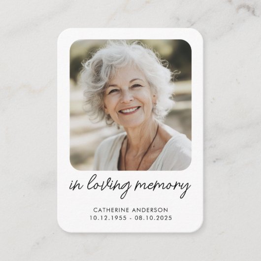 Loving Memoryメモリアルモダン財布カード エンクロージャーカード (正面)