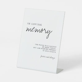 Loving Memoryモダンのシンプル結婚サイン 台座サイン