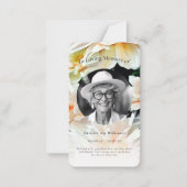 loving memoryモダンフローラシンプル祈りの言葉カード ノートカード (正面)