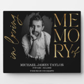 Loving Memoryモダン Keepsakeの書道写真 フォトプラーク (正面)