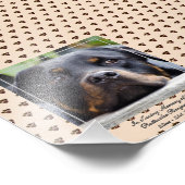 Loving MemoryロットワイラーPHOTO Named Keepsake フォトプリント (角)