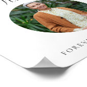 Loving Memoryヴィンテージエレガンススクリプト結婚で ポスター (角)