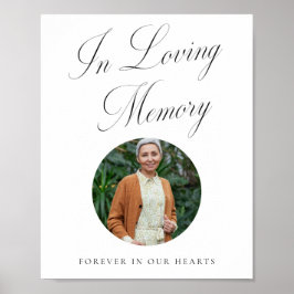 Loving Memoryヴィンテージエレガンススクリプト結婚で ポスター