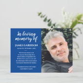 Loving Memory写真のお知らせ(青) 招待状 (スタンド正面)