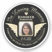 Loving Memory写真の思い出 シール (正面)