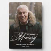 Loving Memory写真の書道 フォトプラーク (正面)