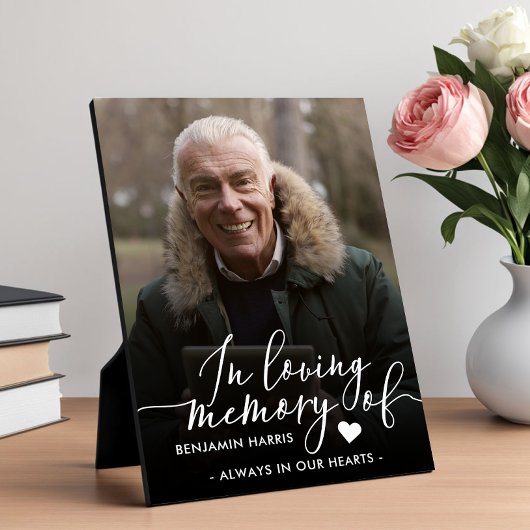 Loving Memory写真の書道 フォトプラーク