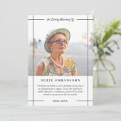 Loving Memory写真の発表の灰色の線 招待状 (スタンド正面)