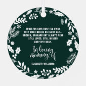 Loving Memory写真クリスマスメタル メタルオーナメント (裏面)