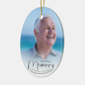 Loving Memory写真クリスマス セラミックオーナメント (左)