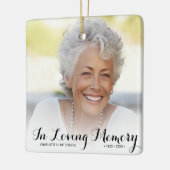 Loving Memory写真クリスマス セラミックオーナメント (左)