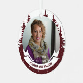 Loving Memory写真クリスマス メタルオーナメント (正面左)