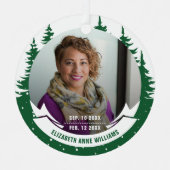 Loving Memory写真クリスマス メタルオーナメント (正面)